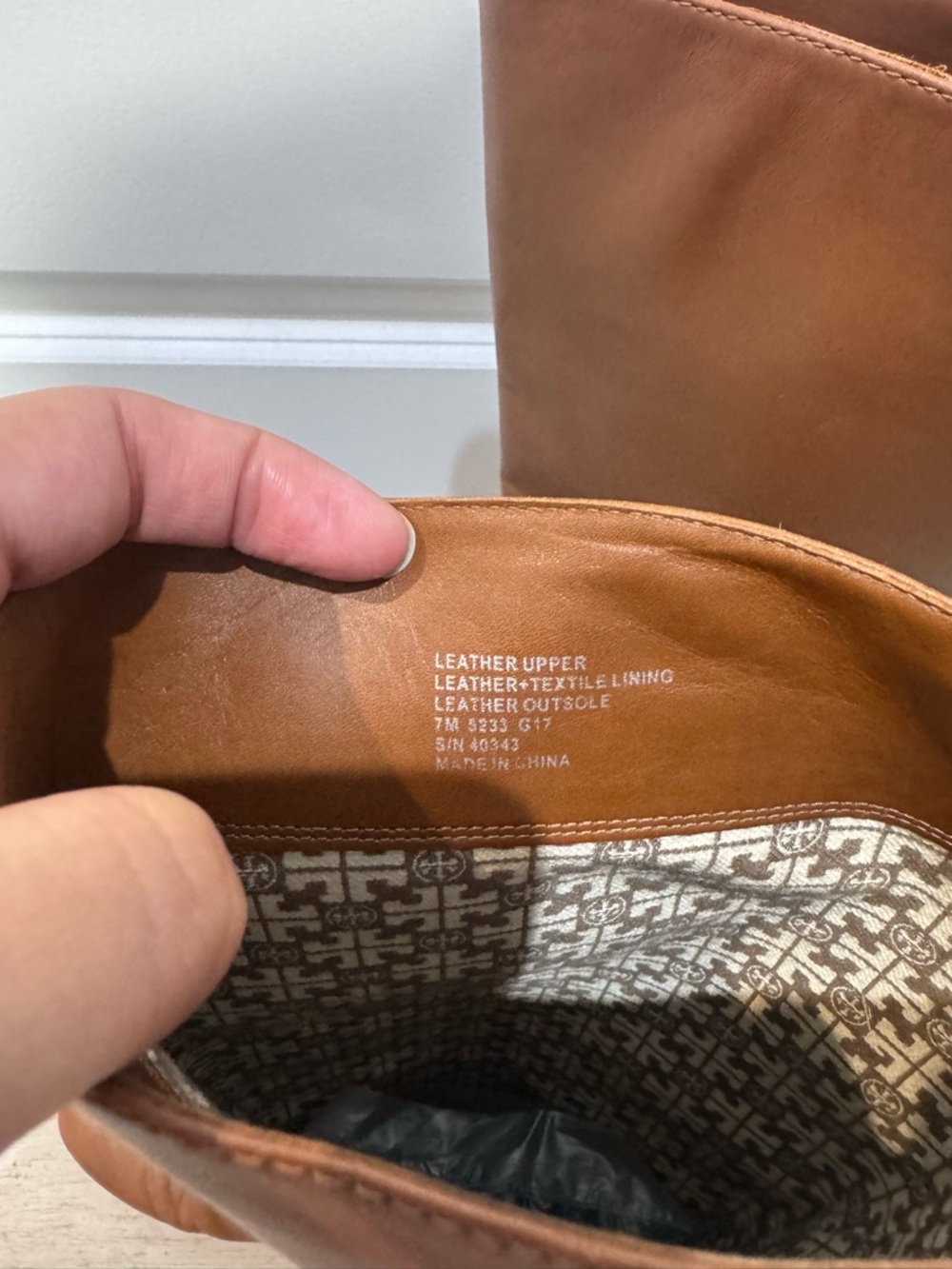 Tory Burch Chestnut Brown Leather Tall Riding Boots - Picture 8 of 8